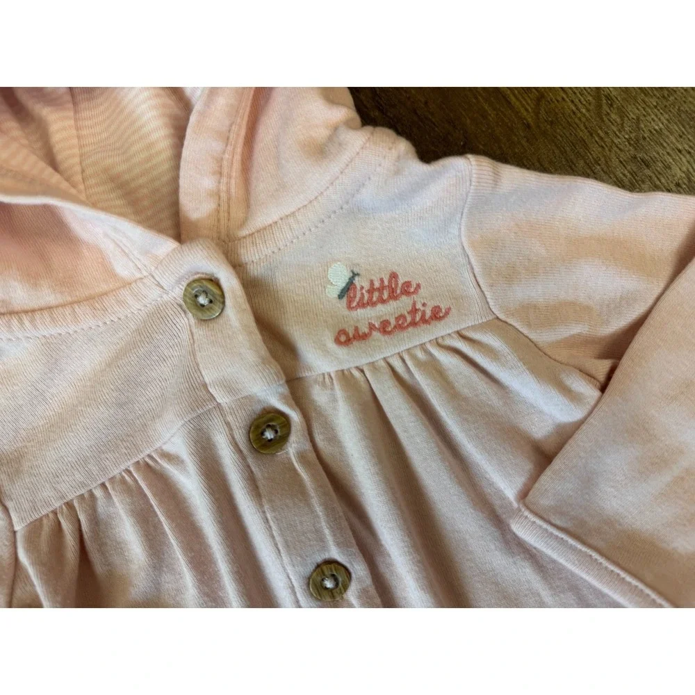 Carters Baby Girl 6 Months Outfit Pants Bodysuit Jacket Little Sweetie Pink 3 PC